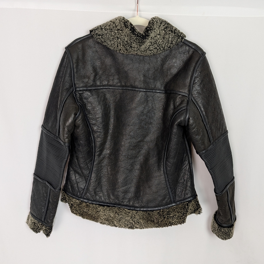 Cuadra Shearling Lined Leather Jacket - image 2